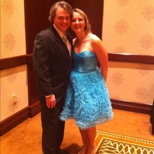 Gorgeous “swan lake” cocktail dress